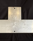 Vintage Original 4 TRACKS RAILROAD SIGN Aluminum Excellent Layout 27-1/4 x 18