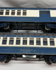 Bachmann 833 G Scale New Jersey Central Blue Comet Passenger Cars 2 pcs