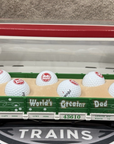 LGB 43610 Flat Car “World’s Greatest Dad” Golf Ball Car LN/Box G Scale