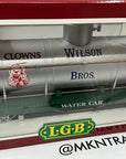 LGB 4080 DG Wilson Bros. Circus Train "Clowns" Water Tank Car NEW/Sleeve/Box