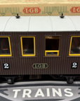LGB 4065 #2 Brown Passenger Coach Car G Scale EX/Box
