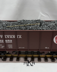 LGB 44763 Pennsylvania PRR 2 Bay Coal Hopper G Scale Metal Wheels #152859