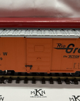 LGB 40918 RIO GRANDE “the Action Road” Box Car in Orange Metal Wheels G Scale LN