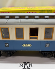 LGB G SCALE 3012 #2 BLUE/White PASSENGER COACH CAR Vintage Early Years LN/BOX