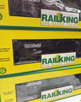 RAILKING One 1 Gauge Norfolk Southern 4 Bay Hoppers 6 Total Box Lot New G Scale