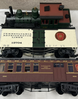 LGB 72120 G Scale Pennsylvanian RR Forney Set: Steam Loco & 2 Cars NEW Complete