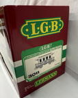 LGB 3011 2rd Class Passenger Coach G Scale Red with seated people. LN/Box