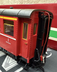 LGB G 3063 RED RHB PASSENGER CAR lighted VG/BOX G Scale