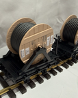 LGB 43170 Freight Flat Car with Wooden Cable Reel Loads G Scale