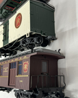 LGB 72120 G Scale Pennsylvanian RR Forney Set: Steam Loco & 2 Cars LN Complete
