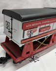 Aristo Craft REA-46502 ATSF Santa Fe Two Trailer Piggyback Flatcar G Scale VG