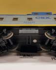 Aristo Craft - Art 42129 CSX Steel Long Caboose Metal Wheels Kadee EX/Box