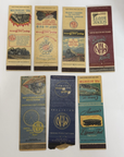 LOT Of 7 VINTAGE Railroad Company Matchbook Covers