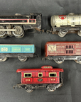 Marx Electric Train Set w 6 inch tin cars, Commodore Vanderbilt engine
