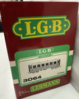 LGB G Scale RhB 2nd Class Passenger Coach B 3064 RhB Red & Cream