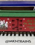 USA Trains G Scale 1992 Christmas Refrigerator Reefer Car R-1301 EX Metal Wheels