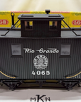 LGB 4065 G Scale Rio Grande Center Cupola Caboose (Black) LN/Box