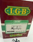 LGB 4035 G Scale Deutsche Reichsbahn Brown Box Car New/Box