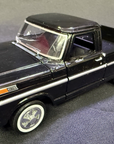 1969 FORD F-100 PICKUP TRUCK BLACK 1/24 DIECAST MODEL CAR BY MOTORMAX 79315