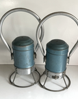 LOT of 2 Star Headlight & Lantern Company Antique Battery Railroad Lanterns