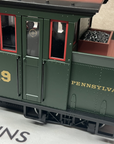 LGB 72120 G Scale Pennsylvanian RR Forney Set: Steam Loco & 2 Cars LN Complete