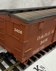 LGB 4067 G Scale Denver & Rio Grande Box Car Weathered Metal Wheels Kadee EX