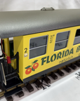 LGB 3072 G Scale Florida Boy Orange Passenger Car lighted LN