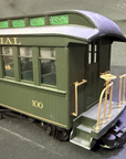 Bachmann G scale Southern Wood sided passenger cars #11 REA, #100 Coach