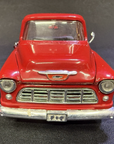 1958 CHEVROLET APACHE FLEETSIDE PICKUP RED 1/24 DIECAST MODEL BY MOTORMAX 79311
