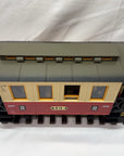 LGB 3011 2rd Class Passenger Coach G Scale Red with seated people. LN/Box