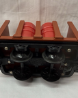LGB 4045 Short Flat Car with 5 Shell Oil Drum Barrel Load G Scale