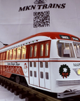 ARISTO CRAFT ART 23352x PCC TROLLEY "Season's Greetings" Santa Sleigh Flyer MINT