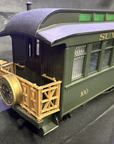 Bachmann G scale Southern Wood sided passenger cars #11 REA, #100 Coach