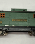 Lionel Lines 817 O Gauge Caboose Green/Black/Gold Tinplate prewar