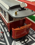 LGB 3600 G Scale Trolley Unpowered Trailer Car LN with box and Stickers.