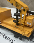 LGB 4042 Yellow Operating MATRA CONSTRUCTION CRANE Car, G Scale Excellent No Box