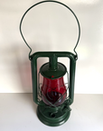 Dietz Royal Green Railroad Lantern with Fitzall Ruby Globe LOC-NOB Paulls