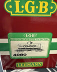 LGB 4080 Conoco Tank Car Metal Wheels G Scale LN Metal Wheels Knuckles