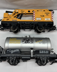 LGB 4042 Matra Crane Beaver Tanker G Scale Metal Wheels 2 Pcs Lot