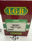LGB 3106 GREEN 2nd Class PASSENGER COACH Car G Scale Metal Wheels