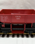 Vintage LGB 4041 OEG #1200 Ballast Car G Scale Germany Early Version A Couplers
