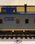 Aristo Craft - Art 42129 CSX Steel Long Caboose Metal Wheels Kadee EX/Box