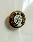 10K Gold Enamel B R A Brotherhood Railroad 25yr Membership Screw Back Lapel Pin