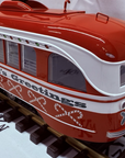ARISTO CRAFT ART 23352x PCC TROLLEY "Season's Greetings" Santa Sleigh Flyer MINT