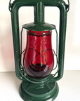 Dietz Royal Green Railroad Lantern with Fitzall Ruby Globe LOC-NOB Paulls