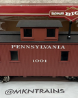 Bachmann G Scale 93814 Pennsylvania Center Cupola Wood Caboose Metal Wheels NOS