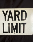 Antique Vintage Railroad Aluminum YARD LIMIT Sign 1900's 24” X 16”
