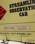 Aristo Craft ART-32404 EUREKA Union Pacific Observation Streamline G Scale LN
