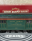 Bachmann G 97490 PRR Liberty Bell Green, 4-DOOR BAGGAGE, Lights, Metal Whls. LN