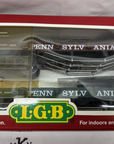 LGB 43600 Pennsylvania Staked Flat Cars G Scale Queen Mary Series New/Box
